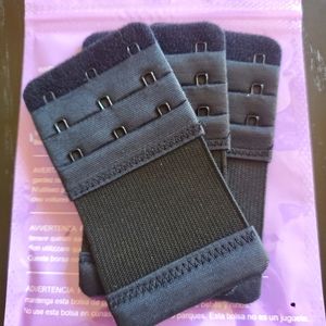 3-Hook Bra Extenders (black)